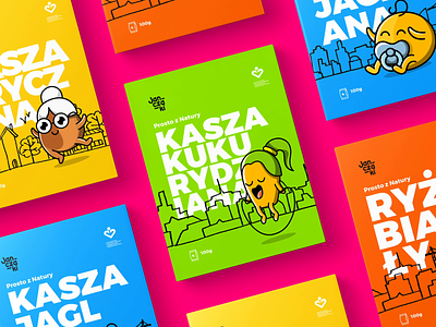 Janczaki - Millet brand packages animation branding design identity illustration intervi janczaki logo package print