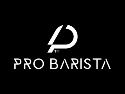 Pro Barista branding coffee coffee bar design flat logo minimal typography vector