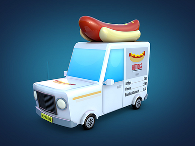 Hotdog Van 3d car game hotdog ios unity van vehicle