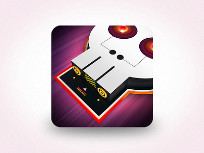 Super Hyper Ball 2 icon 3d app arcade breakout game icon ios ipad iphone pinball retro unity
