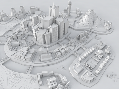 3D Low Poly City #2