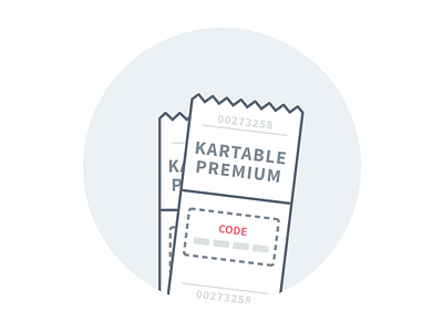 Voucher code kartable premium promotion ticket voucher