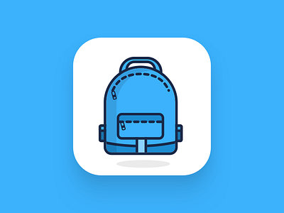 Logo app bag bagpack icon icons kartable logo school student