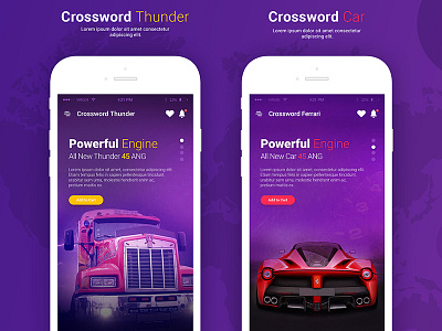 Crossword Thunder & Car Mobile App app car crossword mobile thunder