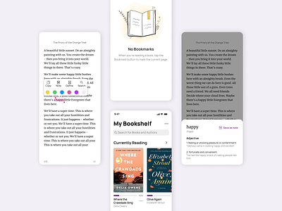 Reading App app design books design illustration mobile app reading app ui uidesign ux