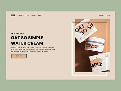 Krave Beauty Website beauty branding ecommerce minimal skincare ui uidesign web design