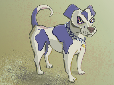 Lucy the Pit Bull cartoon dog pit bull