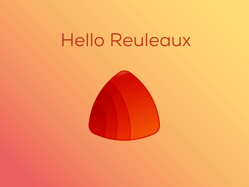 Hello "Reuleaux" - Shape of 2014 orange red reuleaux shape shape of 2014 triangle warm color yellow