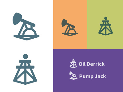 Oil and Gas Icons design icon logo