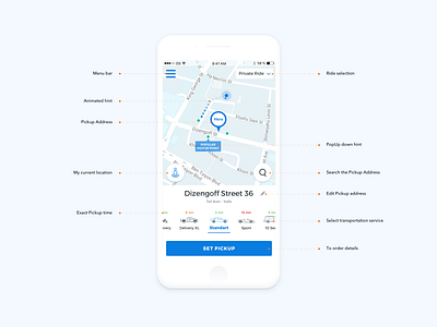 Taxi iOS app