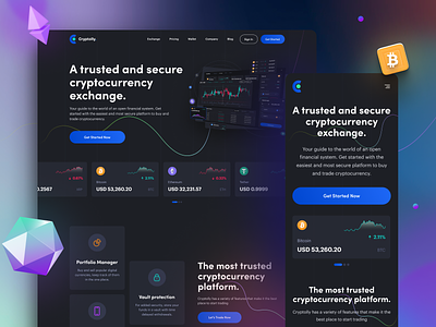 Cryptolly - Cryptocurrency Landingpage & Mobile Responsive