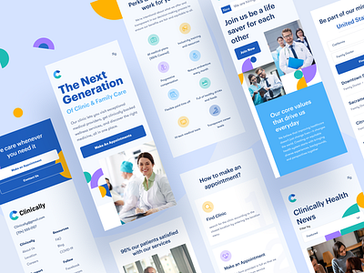 Clinically - Clinic & Health Responsive Page about us app clinic design doctor health healthcare homepage hospitar medical care minimal mobile app mobile responvise service ui ui kit ui8 ux website