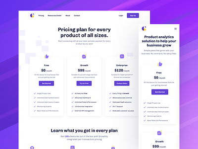 Growthly - SaaS Platform Pricing Page