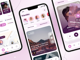 Friendzy - Feed Screen & Timeline by Illiyin Studio on Dribbble
