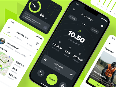 Sportly - Running Record Stats, Activity Log and Challenge activity app challenge dashboard design fitness healthy lifestyle minimal mobile modern record run sport tracker trainer ui ui design ux workout