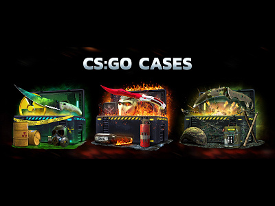 CS:GO Cases graphic design