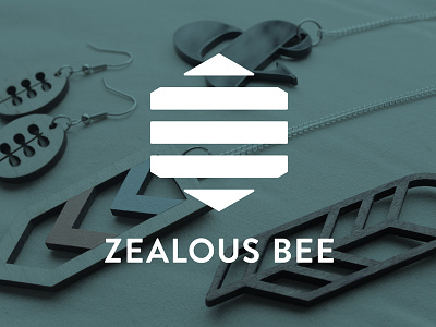 Zealous Bee bee beehive hexagon honeycomb jewelry logo