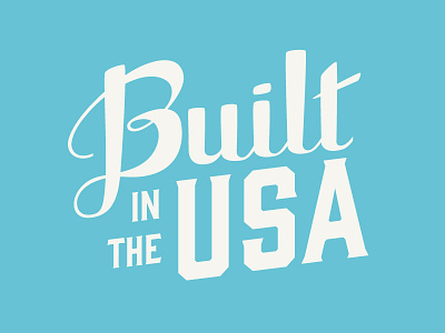 Built in the USA Stamp america gin hand lettering lettering merica patriotic stamp usa