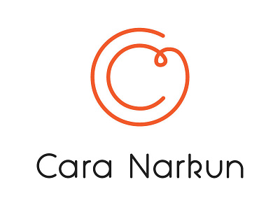 Cara's lockup custom lettering logo lockup type wordmark