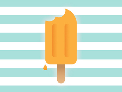 Mmmpop melt orange popsicle stripes summer