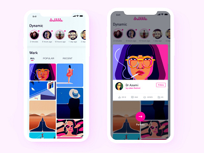 Dribbble redesign