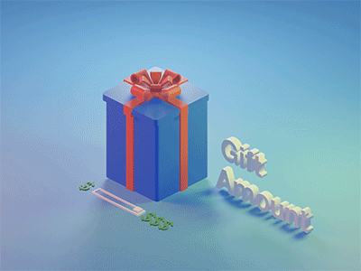 3D Gift Amount 2d animation 3d 3d art 3d artist 3d illustration 3d model blender blender3d illustration