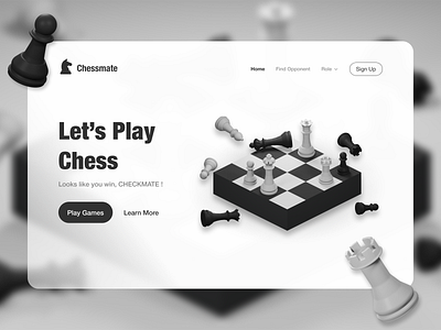 Chessmate Landing Page chess discover discovery landing landing design landing page landing page design landingpage ui ui ux uiux user experience userinterface