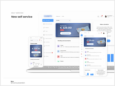 Self-service of the facility management company case study facility management figma mobile app modern design responsive design self service ui ux design web app