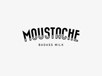 Moustache bnw branding design graphic identity logo minimal minimalistic type typography