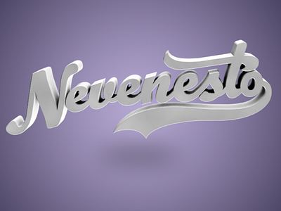 Neveneato Logo 3d c4d illustration octane