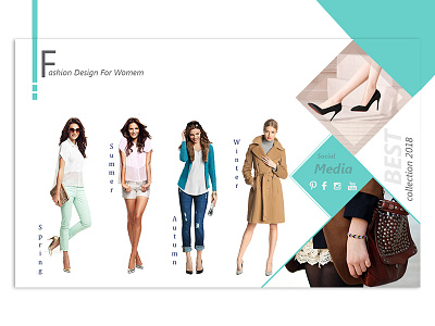 Fashion design fashion illustration photoshop site site design ui ux design women