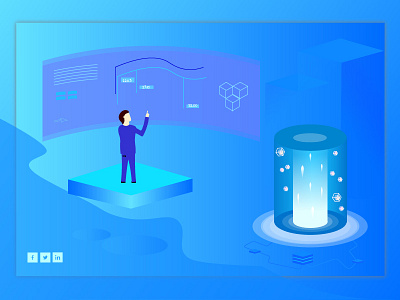 workday blue charecter illustration photoshop shot ui ui ux uidesign uidesigner uxdesign work