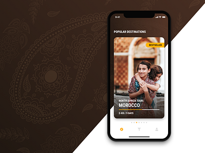 Concept UI of Travel App app concept exercise exploration ios iphone x mobile navigation tour travel user interface ux ui work in process