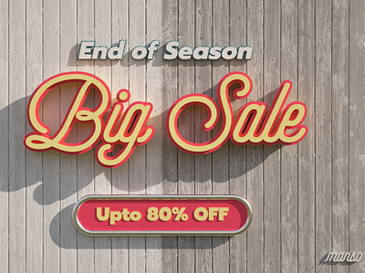 Big Sale Banner art director cinema 4d cinema4d concept art illustration octane octanerender realistic visual art