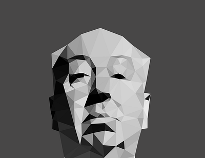 Alfred alfredhitchcock character conspiracy theory design hitchcock illustration indie low poly spooky t shirt tshirt store unique tshirt design vector
