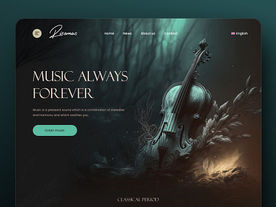 Always Music design flat ui uidesign uiux web webdesign website