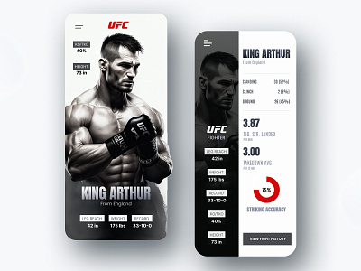 Concept for UFC design flat ui uidesign uiux web webdesign website