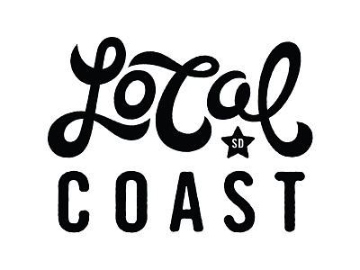 LoCal Coast hand drawn hand drawn type hand lettering lettering logo type typography