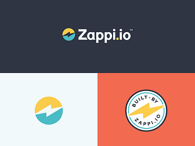 Zappi.io Colors and Assests badge brand assets branding color palette icon logo logo design mark wordmark