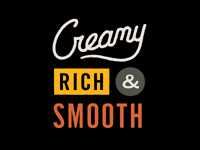 Creamy Type creamy hand lettering lettering rich rough script smooth texture textured type type typography