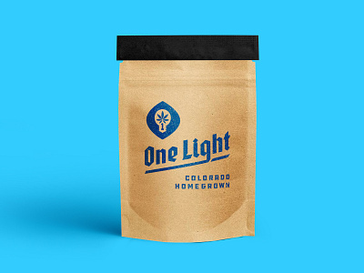 One Light Branding bold branding clean dispensary gothic homegrown icon identity logo logodesign marijuana mark modern natural packaging stamp texture type typography weed