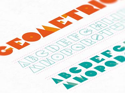 Geometrika display font personal typeface typography