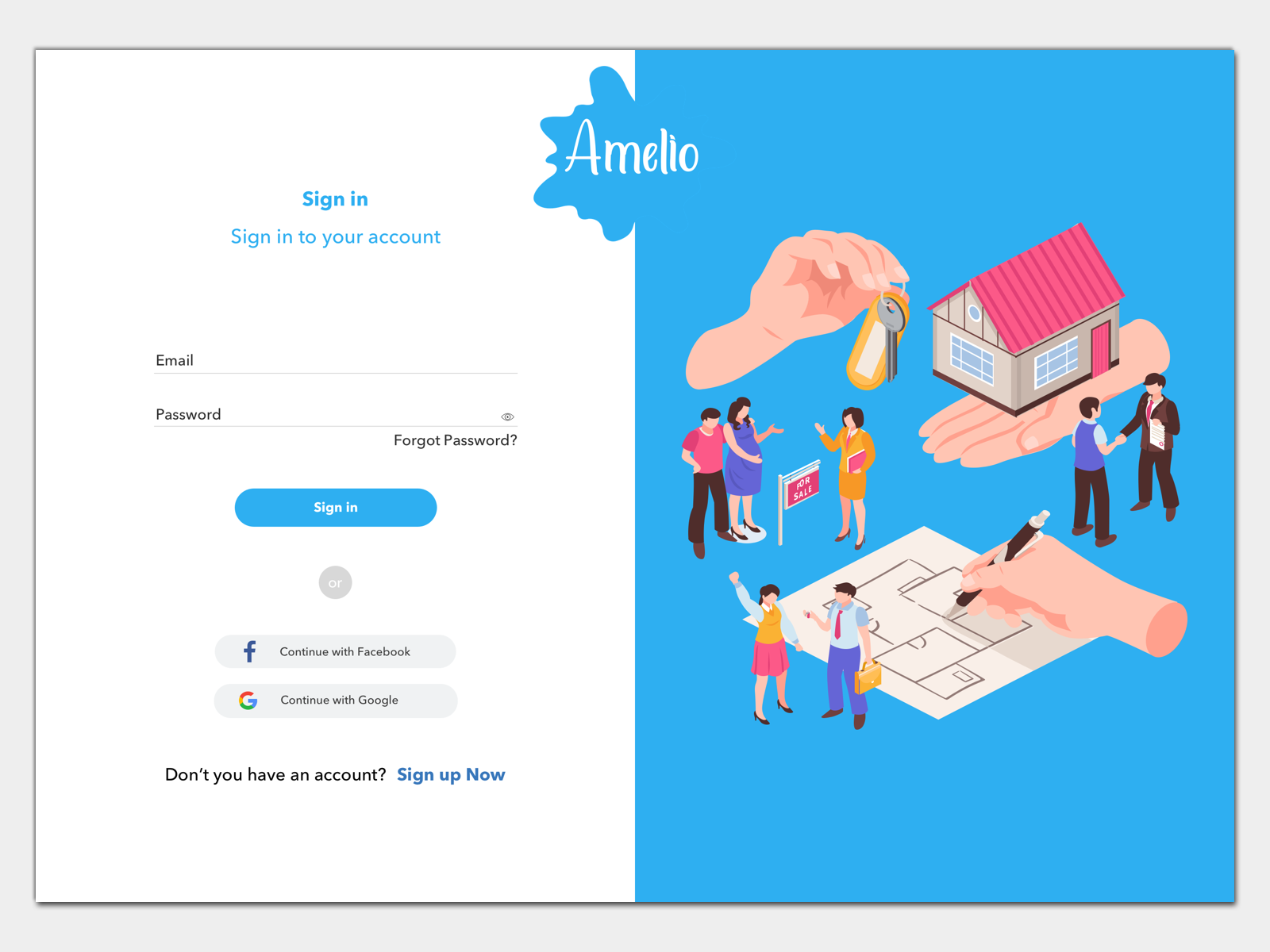 Real estate login by Hasibur Rahman on Dribbble