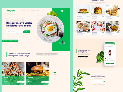 Foody- food delivery landing page