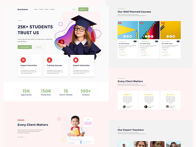 Kids Learning Platform- landing page design