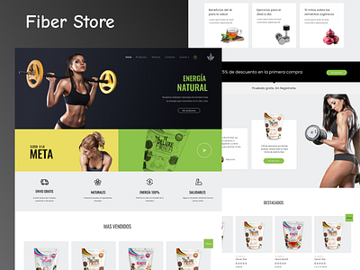 Fiber store Landing page