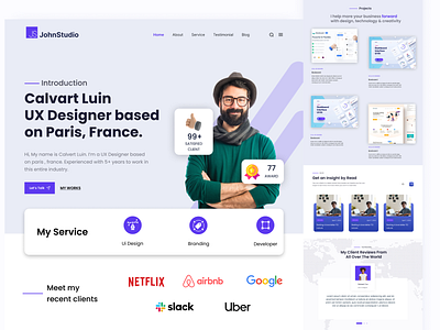 Portfolio Landing Page exploration clean dashboard design designer portfolio landing page mobile app portfolio design ui ui designer user interface user research ux web design web designer website