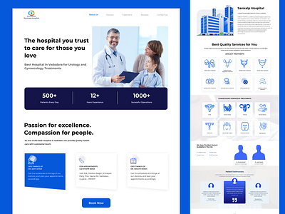 Hospital - Landing page design