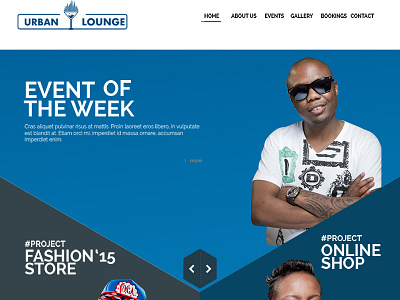 Urban Lounge Landing page design instraument landing page lounge music website