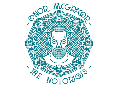 Conor McGregor – Celtic Design conor design illustration illustrator mcgregor mma portrait reebok shirt sports ufc vector